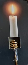 Georg Jensen Gold Plated Christmas Carrying Candle Holder - Carol Singing, boxed