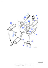 Jaguar Genuine Exhaust Tailpipe For Daimler Limousine XJ6 & XJ12 '87-'94 CBC7322