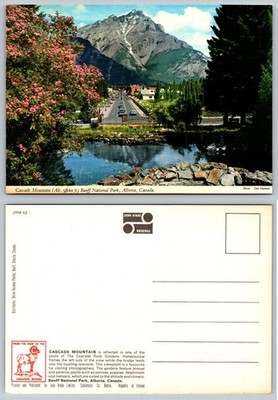 Banff National Park Cascade Mountain Alberta Canada Postcard John Hinde Original