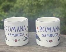 Vintage Set If 2 Romana Sambuca Espresso Cups