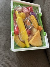 Kid Connection Play Food Set With Shopping Basket  Utensils