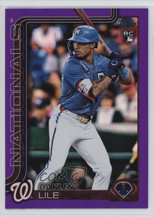 2025 Topps Update Purple Rainbow Foil 65/250 Daylen Lile #US172 gh4