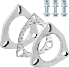 Exhaust Flange Connection Kit Stainless Steel, 3 Bolt 3 Inch/76Mm Exhaust Flange