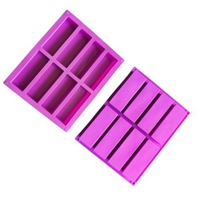 4 Stück Silikon Form Riegel Maschine Schokolade Maisbrot Käsekuchen Seife8042