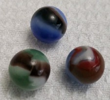 Lot 3 Beautiful Marbles Vitro Agates