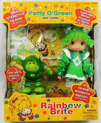 Rainbow Brite - Toy Play - 20cm Figure - Patty O'Green & Lucky with CD-ROM - H
