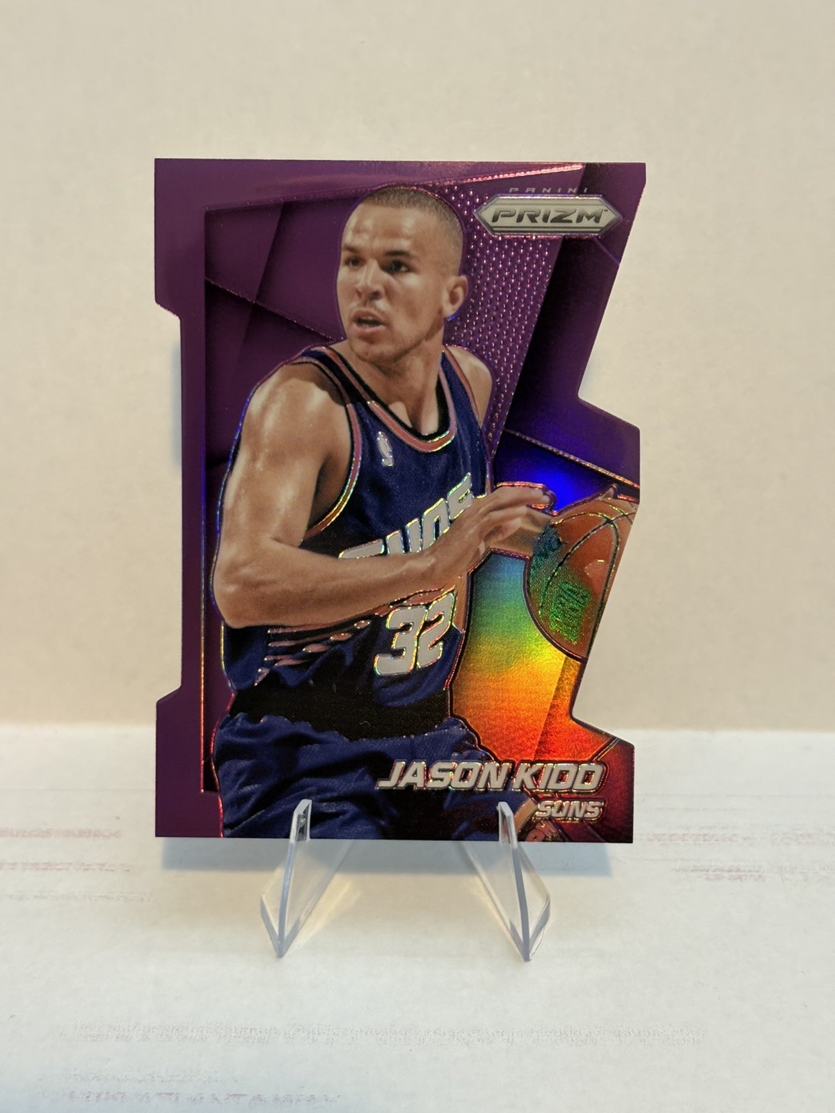 2014-15 Panini Prizm Jason Kidd Purple Die-Cut Prizm /139 #182 Phoenix Suns