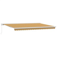 Ausziehbare Markise 500 X 300 Cm Mehrfarbig Sonnenschutz Terrasse