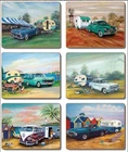 Country Kitchen Classics Caravans Cinnamon Cork Backed Drink Coasters Set 6