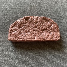 Vintage MTC Play Food Realistic Meat Slice Meatloaf Burger Rubber Replica RARE