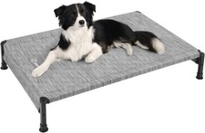 Outdoor Cot Style Elevated Dog Bed w/Washable Fabric Nonslip Feet 41"x27"