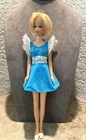 Vtg FRANCIE 1970s Hair Happenins TNT Platinum Blonde Original Blue Dress #1122