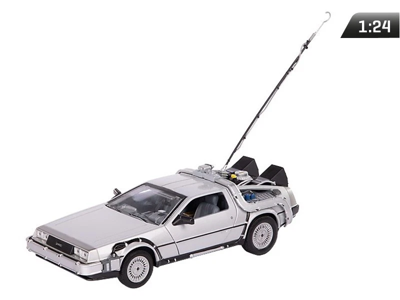 Welly Retour vers le Futur DeLorean LK Coupe 1981 1/24 Voiture Miniature - Gris