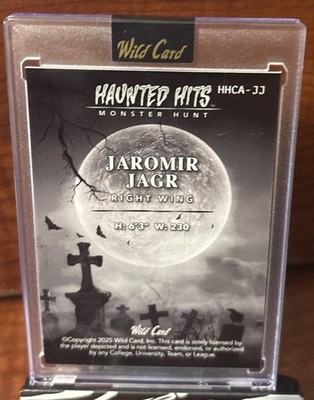 2025 Wild Card HAUNTED HITS Multi-Sport JAROMIR JAGR Monster Hunt