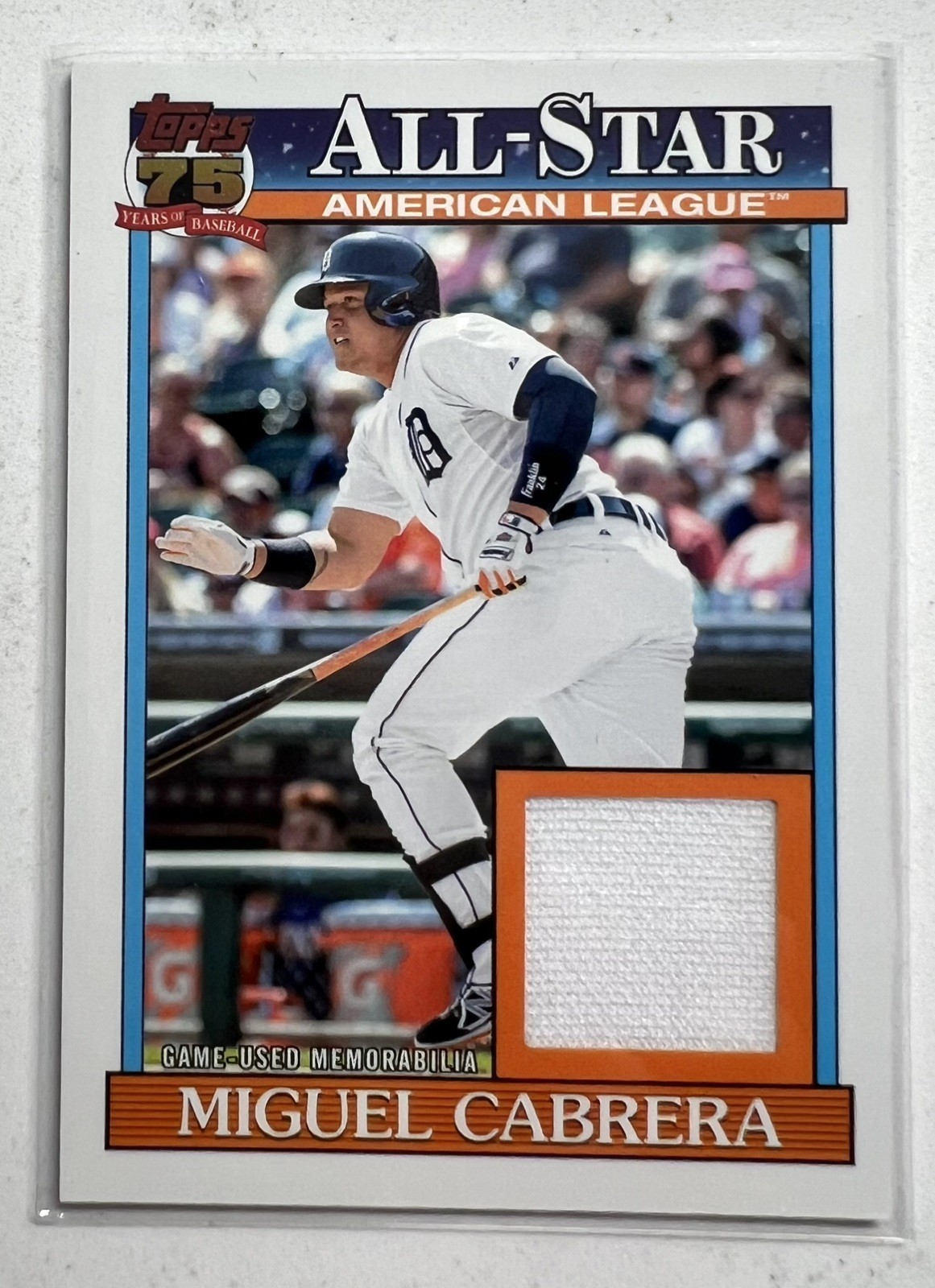 Topps 2026 Series 2 Miguel Cabrera 1991 All-Stars Relic 91ASR-MC Tigers