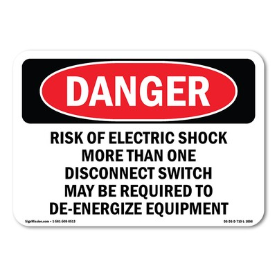 #ad #ad Risk Of Electric Shock More Than One ANSI Danger Sign Metal Plastic Decal $11.99