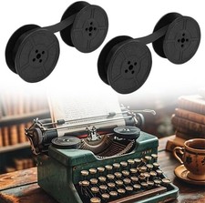 2 Pairs Universal Typewriter Ribbon - Black Typewriter Ink Ribbon with 0.2 Inch/
