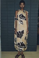 Zara ZW Collection Printed Cape Dress Size XS-s 8-12