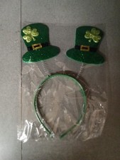 Green Leprechaun Shamrock Hat Headband St. Patrick's Day Costume Accessory