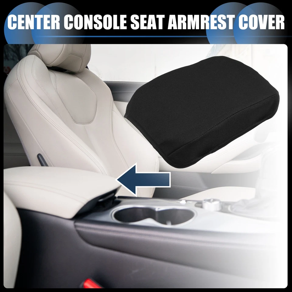 Armrest Protector Cover Pad for Infiniti Q50 2013-2021 Neoprene Fabric Black Foto 2 de 4