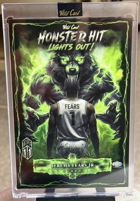 Jeremy Fears Jr True 1/1 Monster Hit Lights Out Mammoth National Exclusive