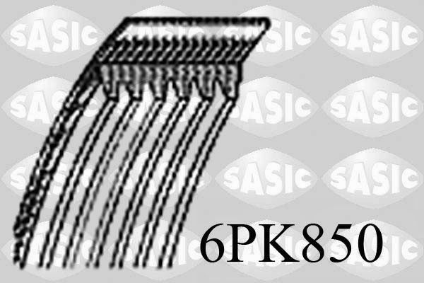 Sasic Keilrippenriemen 6PK850 FüR CitroËN Opel Peugeot Renault Toyota-image