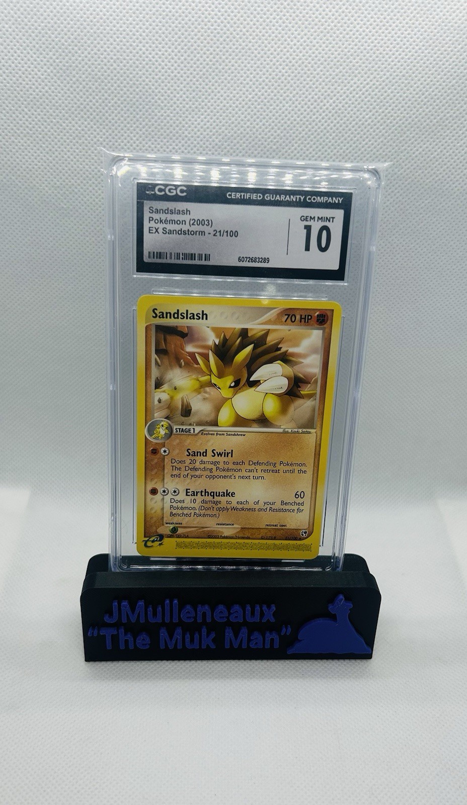 2003 Pokémon Sandslash Ex Sandstorm 21/100 CGC 10