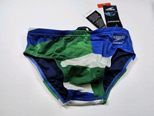 Speedo Endurance Competitive Glimmer Swim Brief Swimsuit Size 28