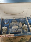 New Vintage Anchor Hocking Early American Prescut 11 Piece Table Service In Box