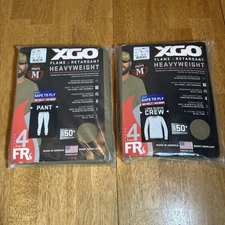 XGO Flame Retardant Phase 4 Base Layer Heavyweight Pant & Crew Tan FR UPF50+New