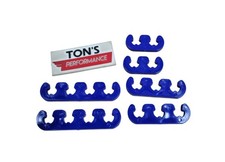 Spark Plug Loom Clip-on Wire Separator 7-8mm Ignition Cable Divider Holder Blue Spark Plug Loom Clip-on Wire Separator 7-8mm Ignition Cable Divider Holder Blue