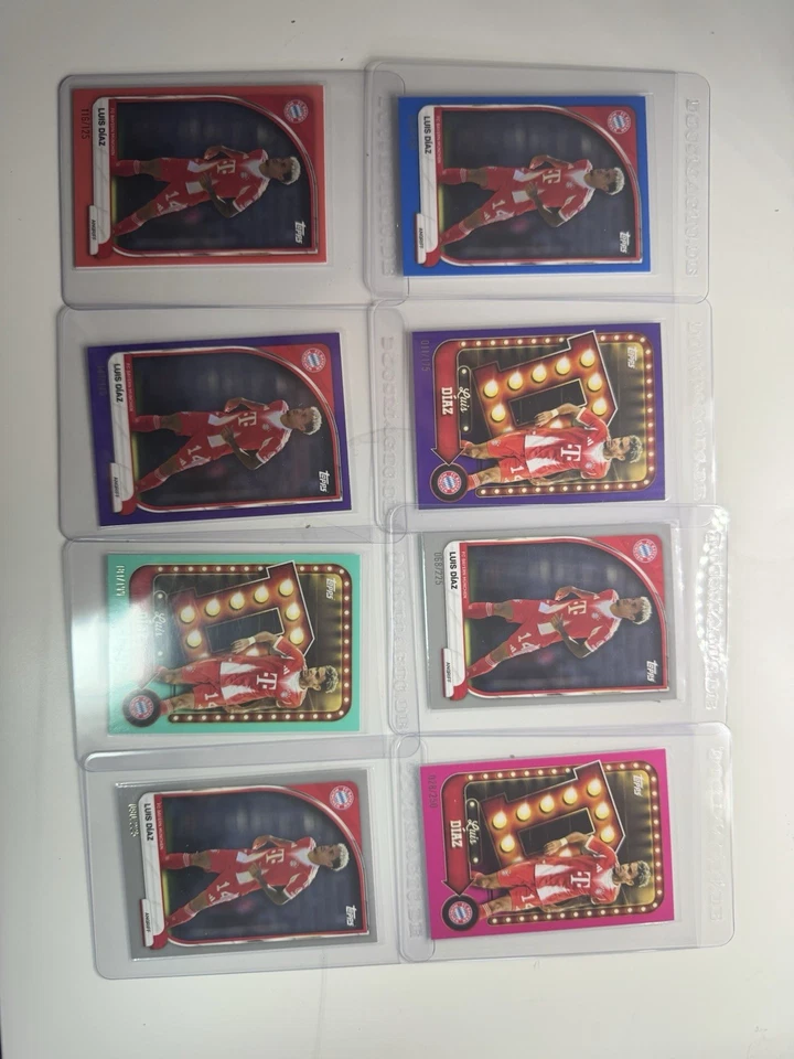 Luis Díaz Lot Topps Fc Bayern Tins 2025/26 /125, /150, 2x/175, /199, /225, /250