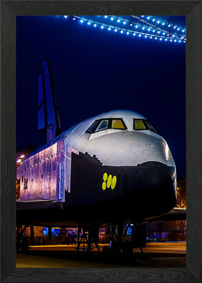 Space Shuttle Mockup gerahmtes Wandbild Poster Leinwanddruck Bild