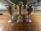 Sterling Silver Lot Antique Goblets Solid 37.4 Ounces  Scrap Melt