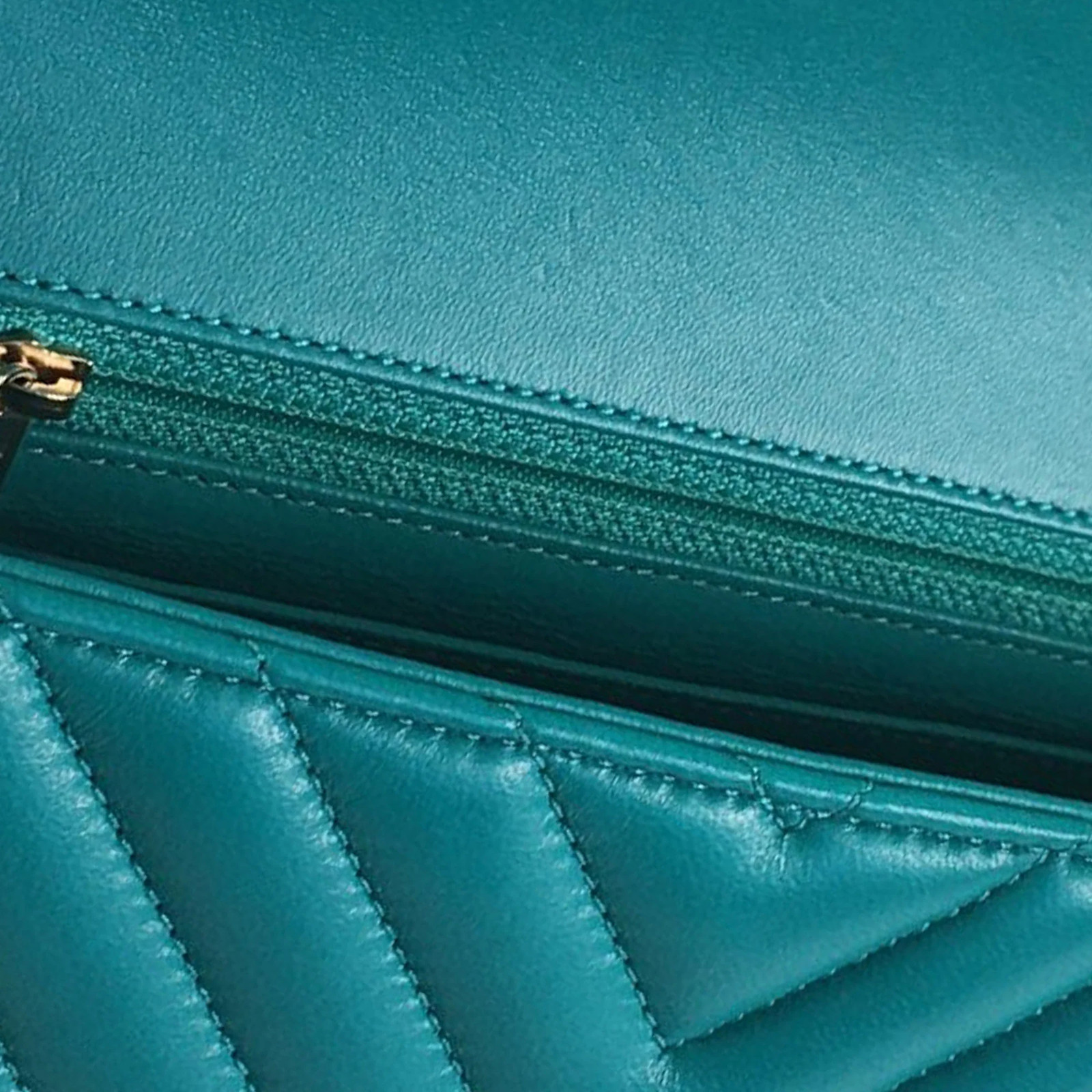 Chanel Mini Rectangular Chevron Lamb’s Leather Si… - image 10