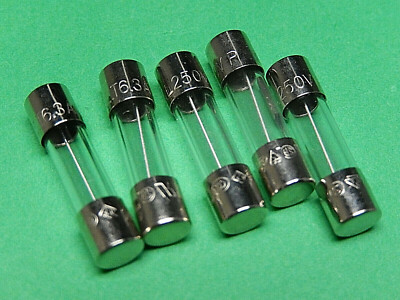 LITTELFUSE T6.3AL250VP Slow Blow GLASS BODY 6.3Amp 250V Fuse