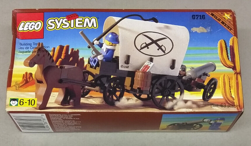 LEGO Wild West 6716 Weapons Wagon NEW! Covered Western Horse 