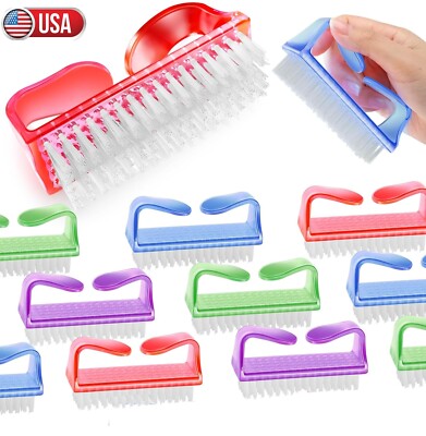 24× Handle Grip Nail Brush Fingernail Scrub Cleaning Brushes Fingernail Scrub US