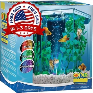 Kit De Acuario Kits Básicos Para Acurios Vidrio Transparente 1 Gonflements NEW US..