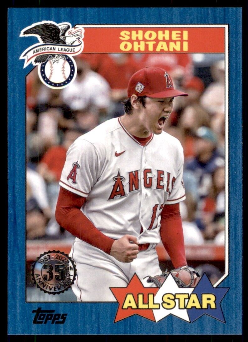 2022 Series 2 1987 Topps All Star Blue #87AS-2 Shohei Ohtani