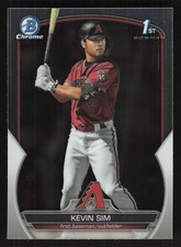 Kevin Sim 1st Bowman Chrome 2023 Bowman Draft #BDC-16 Arizona Diamondbacks