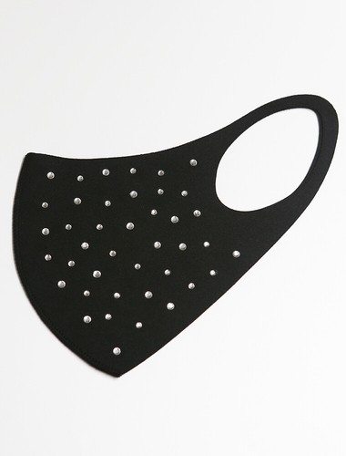 Rhinestone face mask, Reusable washable, Triple layer well fit, Various color - Picture 14 of 19