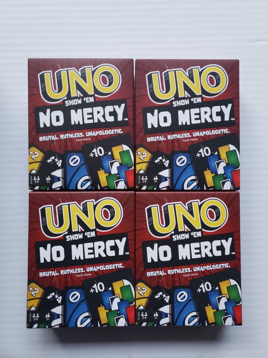 UNO Show Em NO MERCY Card Game New Sold Out TikTok 2023 IN HAND SEALED  194735220809 