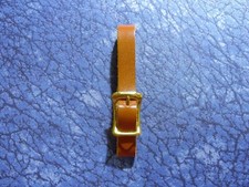 1 New Skinny 3/8 inch Brown Leather Pocket Watch Fob Strap