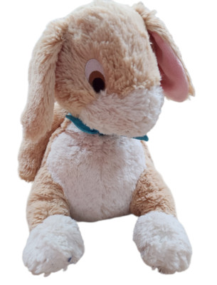 Hallmark HTF Lovey Security Plush Bunny Rabbit White Brown Blue Scarf ...
