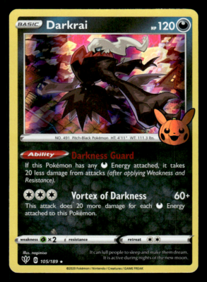 Holo Darkrai 105/189 Promo Trick or Trade Pokemon TCG | eBay