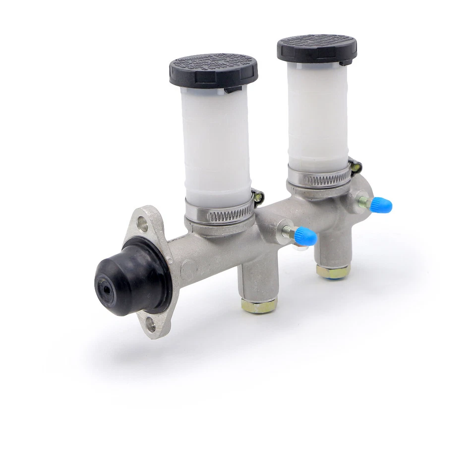 Bomba de cilindro maestro de freno 3/4 2 botellas plateadas para Datsun 620 B210 1972-1979 Foto 4 de 4