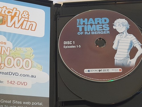 The Hard Times Of RJ Berger : Season 1 (DVD, 2012, 3-Disc Set) VGC. FREE POSTAGE - Picture 3 of 5
