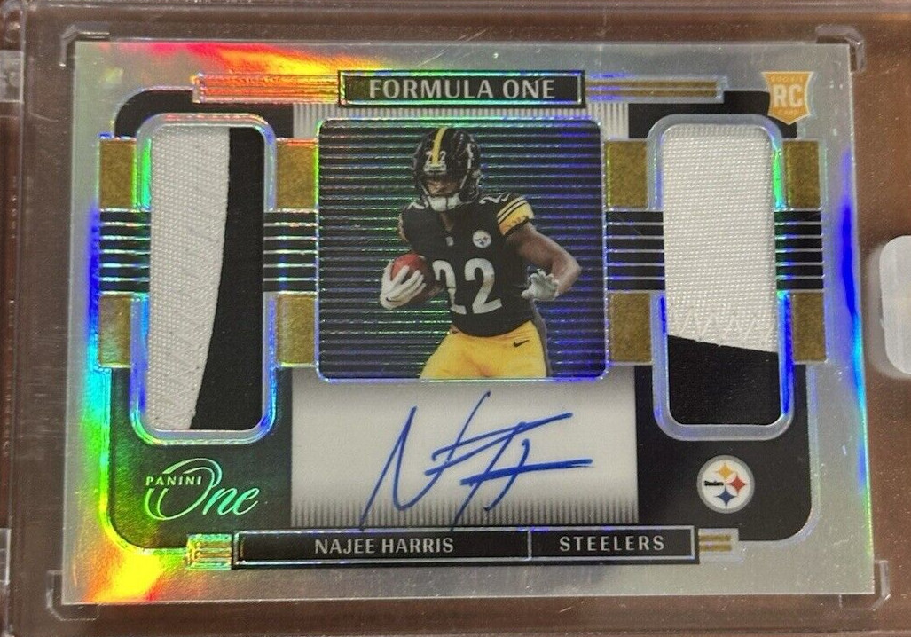 2021 Najee Harris Panini One Formula One RC AUTO SP Variation RPA #D 40/99 RARE