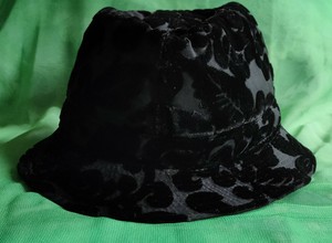 small black fedora hat